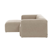 Load image into Gallery viewer, Blok 2-seater beige chenille left chaise longue sofa 240cm FSC Mix Credit - image 4