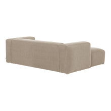 Load image into Gallery viewer, Blok 2-seater beige chenille left chaise longue sofa 240cm FSC Mix Credit - image 5