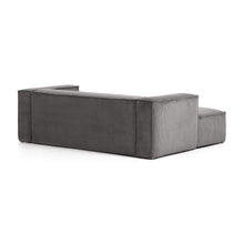 Load image into Gallery viewer, Blok 2-seater left chaise longue sofa in grey thick corduroy 240cm FSC Mix Credit - image 5