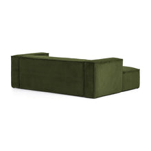 Load image into Gallery viewer, Blok 2-seater left chaise longue sofa in green thick corduroy 240cm FSC Mix Credit - image 5
