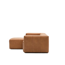 Load image into Gallery viewer, Blok brown leather 2-seater sofa, left chaise longue 240 cm - image 5