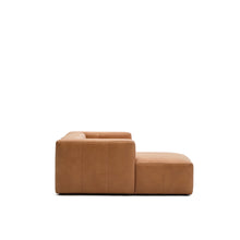 Load image into Gallery viewer, Blok brown leather 2-seater sofa, left chaise longue 240 cm - image 11