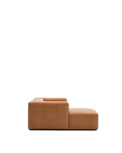 Load image into Gallery viewer, Blok brown leather 2-seater sofa, left chaise longue 240 cm - image 12