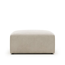 Load image into Gallery viewer, Blok beige chenille footrest 90 x 74cm FSC Mix Credit