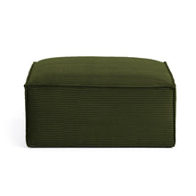Load image into Gallery viewer, Blok footrest in green thick corduroy 90 x 74cm FSC Mix Credit