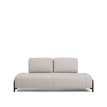 Load image into Gallery viewer, Compo 2-seater greige module with black metal frame 200 cm FSC Mix Credit