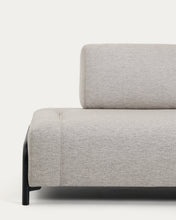 Load image into Gallery viewer, Compo 2-seater greige module with black metal frame 200 cm FSC Mix Credit - image 9