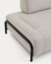 Load image into Gallery viewer, Compo 2-seater greige module with black metal frame 200 cm FSC Mix Credit - image 10