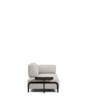 Load image into Gallery viewer, Compo 2-seater greige sofa with large tray table and black metal frame 200 cm FSC Mix Credit - image 5