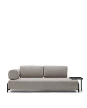 Load image into Gallery viewer, Compo 3 seater sofa with large tray in Beige-Grey, 252 cm - image 2