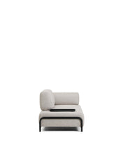 Load image into Gallery viewer, Compo 2-seater greige sofa with small tray table and black metal frame 200 cm FSC Mix Credit - image 5