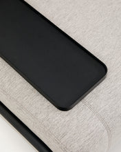 Load image into Gallery viewer, Compo 2-seater greige sofa with small tray table and black metal frame 200 cm FSC Mix Credit - image 9