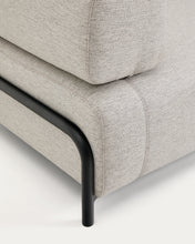 Load image into Gallery viewer, Compo 2-seater greige sofa with black metal frame 200 cm FSC Mix Credit - image 9
