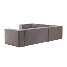 Load image into Gallery viewer, Blok grey thick corduroy 4-seater corner sofa 320 x 230cm/230 x 320cm FSC Mix Credit - image 5