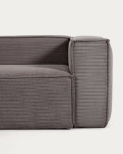 Load image into Gallery viewer, Blok grey thick corduroy 4-seater corner sofa 320 x 230cm/230 x 320cm FSC Mix Credit - image 8