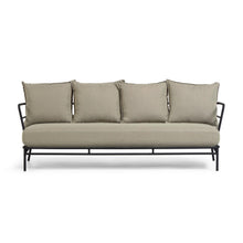 Load image into Gallery viewer, Mareluz 3 seater sofa in black steel, 197 cm - image 2