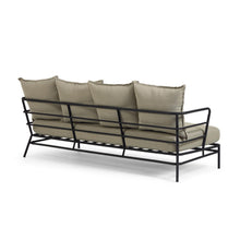 Load image into Gallery viewer, Mareluz 3 seater sofa in black steel, 197 cm - image 4