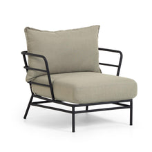 Load image into Gallery viewer, Mareluz black steel armchair