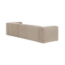 Load image into Gallery viewer, Blok 3-seater beige chenille right chaise longue sofa 300cm FSC Mix Credit - image 5