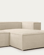 Load image into Gallery viewer, Blok 3-seater right chaise longue sofa in natural thick corduroy 300cm FSC Mix Credit - image 2