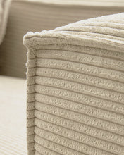 Load image into Gallery viewer, Blok 3-seater right chaise longue sofa in natural thick corduroy 300cm FSC Mix Credit - image 3