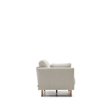 Load image into Gallery viewer, Gilma 2 seater sofa in chenille pearl with natural wood finish legs, 170 cm - image 5