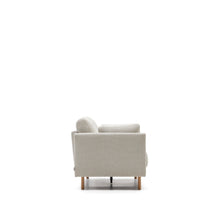 Load image into Gallery viewer, Gilma 2 seater sofa in chenille pearl with natural wood finish legs, 170 cm - image 6