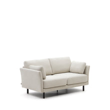 Load image into Gallery viewer, Gilma 2 seater sofa in chenille pearl with painted black finish legs, 170 cm - image 4