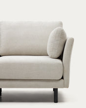 Load image into Gallery viewer, Gilma 2 seater sofa in chenille pearl with painted black finish legs, 170 cm - image 10