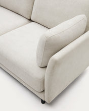 Load image into Gallery viewer, Gilma 2 seater sofa in chenille pearl with painted black finish legs, 170 cm - image 11