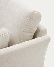 Load image into Gallery viewer, Gilma 2 seater sofa in chenille pearl with painted black finish legs, 170 cm - image 13