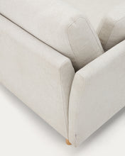 Load image into Gallery viewer, Gilma 3 seater sofa w/ right/left-hand chaise longue in chenille pearl, natural legs, 260 cm - image 15