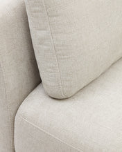 Load image into Gallery viewer, Gilma 3 seater sofa w/ right/left-hand chaise longue in chenille pearl, natural legs, 260 cm - image 17