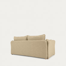 Load image into Gallery viewer, Tanit sofa bed in beige with natural finish solid beech wood legs, 210 cm FSC Mix Credit - image 10