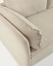 Load image into Gallery viewer, Tanit sofa bed in white with natural finish solid beech wood legs, 210 cm FSC Mix Credit - image 14
