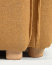 Load image into Gallery viewer, Tanit sofa bed in mustard with natural finish solid beech wood legs, 210 cm FSC Mix Credit - image 18