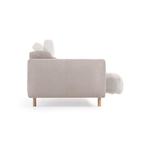 Load image into Gallery viewer, Singa 3 seater sofa with reclining headrest and extendable seat in beige 215 cm FSC Mix Credit - image 5