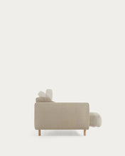 Load image into Gallery viewer, Singa 3 seater sofa with reclining headrest and extendable seat in beige 215 cm FSC Mix Credit - image 11