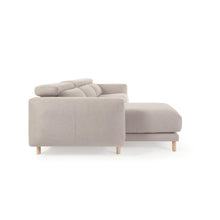 Load image into Gallery viewer, Singa 3 seater sofa with left-hand chaise longue, reclining headrest and extendable seat in beige 296 cm FSC Mix Credit - image 3