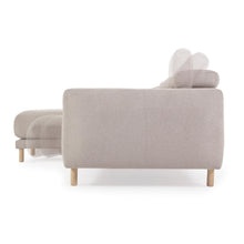 Load image into Gallery viewer, Singa 3 seater sofa with left-hand chaise longue, reclining headrest and extendable seat in beige 296 cm FSC Mix Credit - image 5