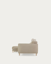 Load image into Gallery viewer, Singa 3 seater sofa with left-hand chaise longue, reclining headrest and extendable seat in beige 296 cm FSC Mix Credit - image 10