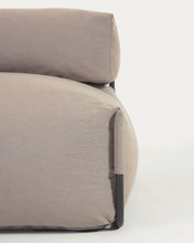 Load image into Gallery viewer, Square modular 100% outdoor sofa pouffe w/ backrest, green with black aluminium, 101x101cm - image 9