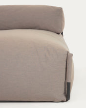 Load image into Gallery viewer, Square chaise longue pouffe with backrest in green with black aluminium, 165 x 101 cm - image 11