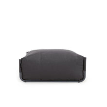 Load image into Gallery viewer, Square modular 100% outdoor sofa pouffe in dark grey with black aluminium, 101 x 101 cm - image 2