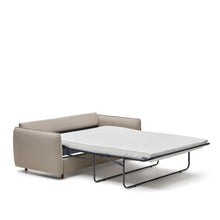 Load image into Gallery viewer, Carlota beige 2-seater sofa bed with solid beech wood legs 185cm FSC Mix Credit - image 5