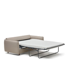Load image into Gallery viewer, Carlota beige 2-seater sofa bed with solid beech wood legs 185cm FSC Mix Credit - image 6