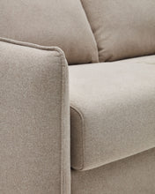 Load image into Gallery viewer, Carlota beige 2-seater sofa bed with solid beech wood legs 185cm FSC Mix Credit - image 10