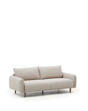 Load image into Gallery viewer, 3 seater Carlota sofa in beige, 213 cm FSC Mix Credit - image 4