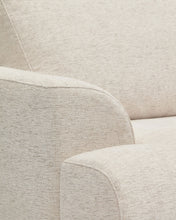 Load image into Gallery viewer, Karin beige 3-seater sofa with solid beech wood legs in walnut-tone finish 231 cm - image 5
