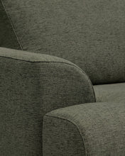 Load image into Gallery viewer, Karin 2-seater sofa in dark green chenille with solid beech wood legs in natural colour finish 210 cm - image 6